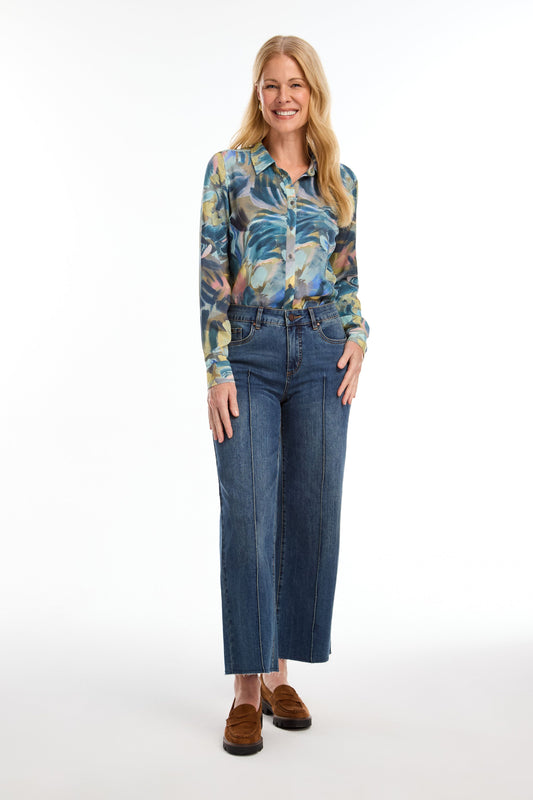 Olivia Wide Leg Ankle Denim in Vintage by French Dressing Jeans