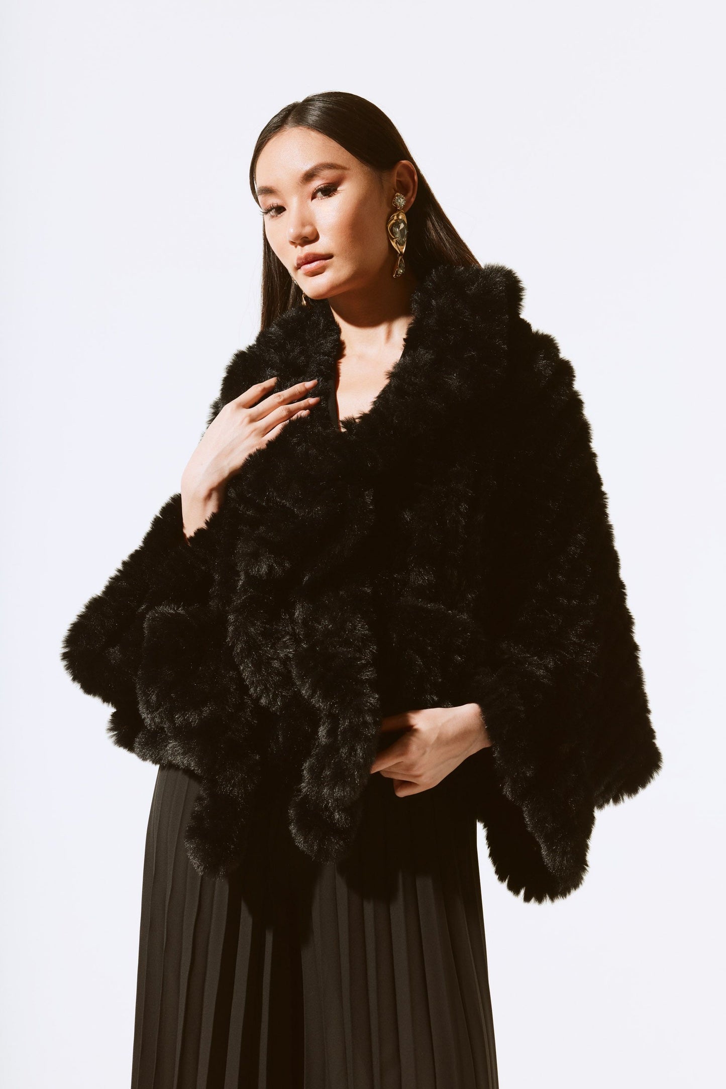 Faux Fur Luxury Cover Up Jacket by Joseph Ribkoff