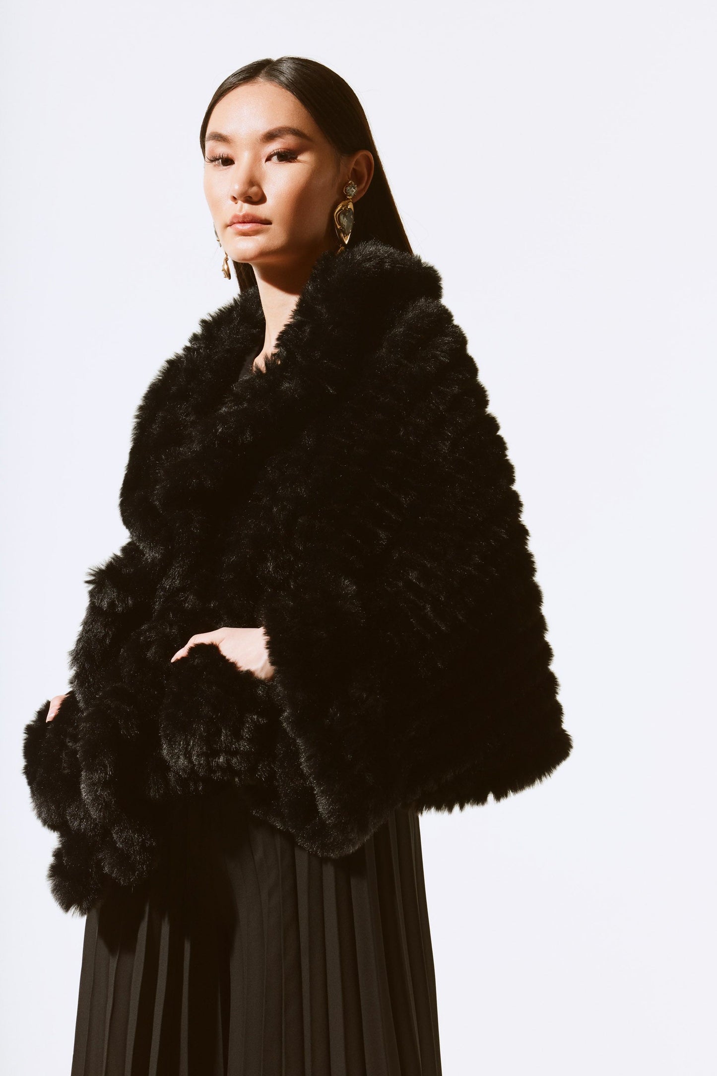 Faux Fur Luxury Cover Up Jacket by Joseph Ribkoff