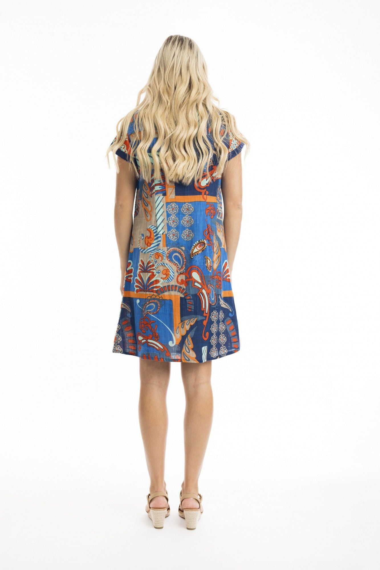 "Camps Bay" Patch Dress By Orientique Naturally Australian