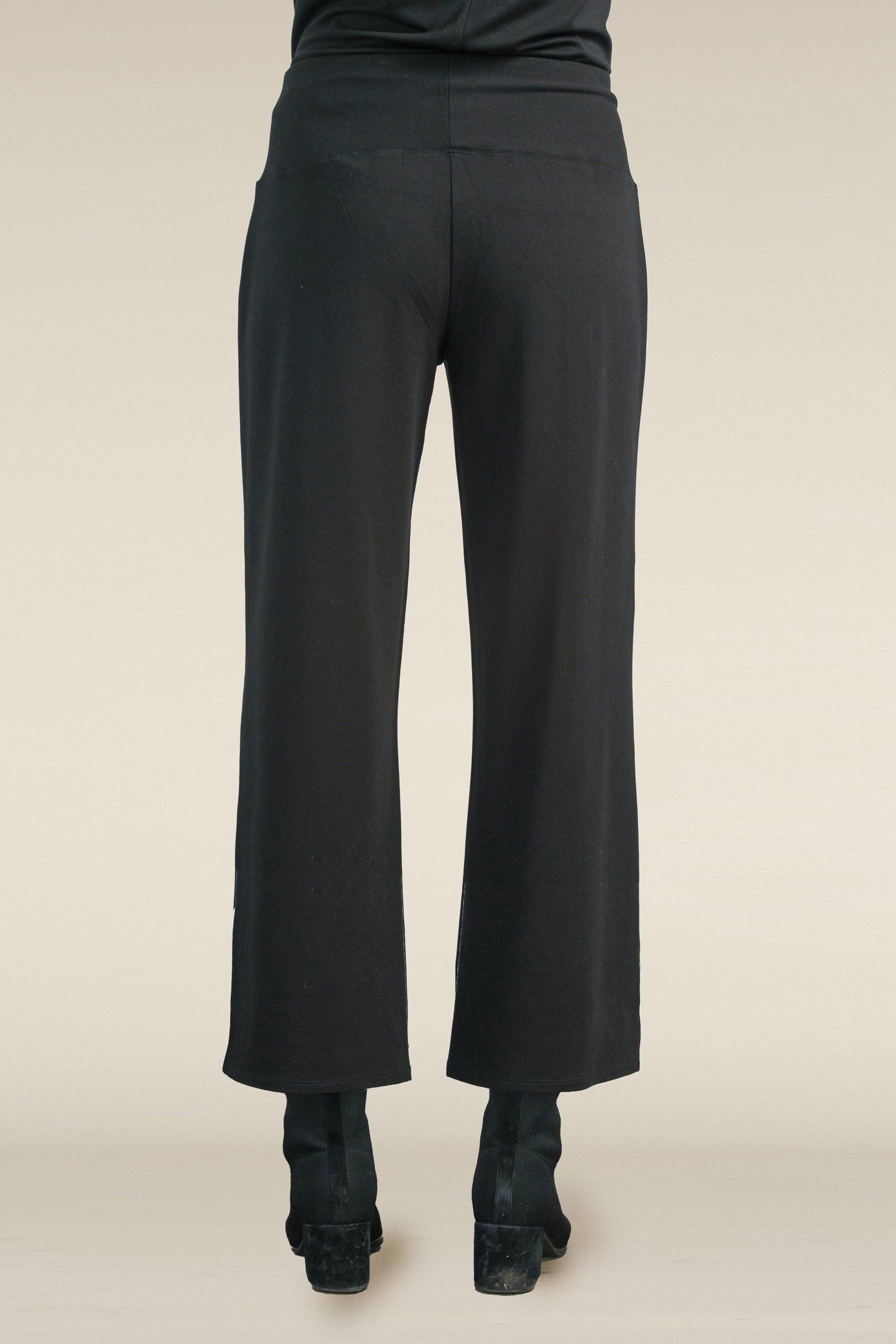 Black Wide Leg Flood Pant by Habitat Clothing