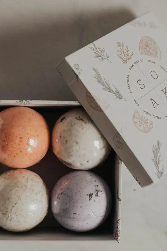 Mini Bath Bomb Gift Box By SOAK Bath Co