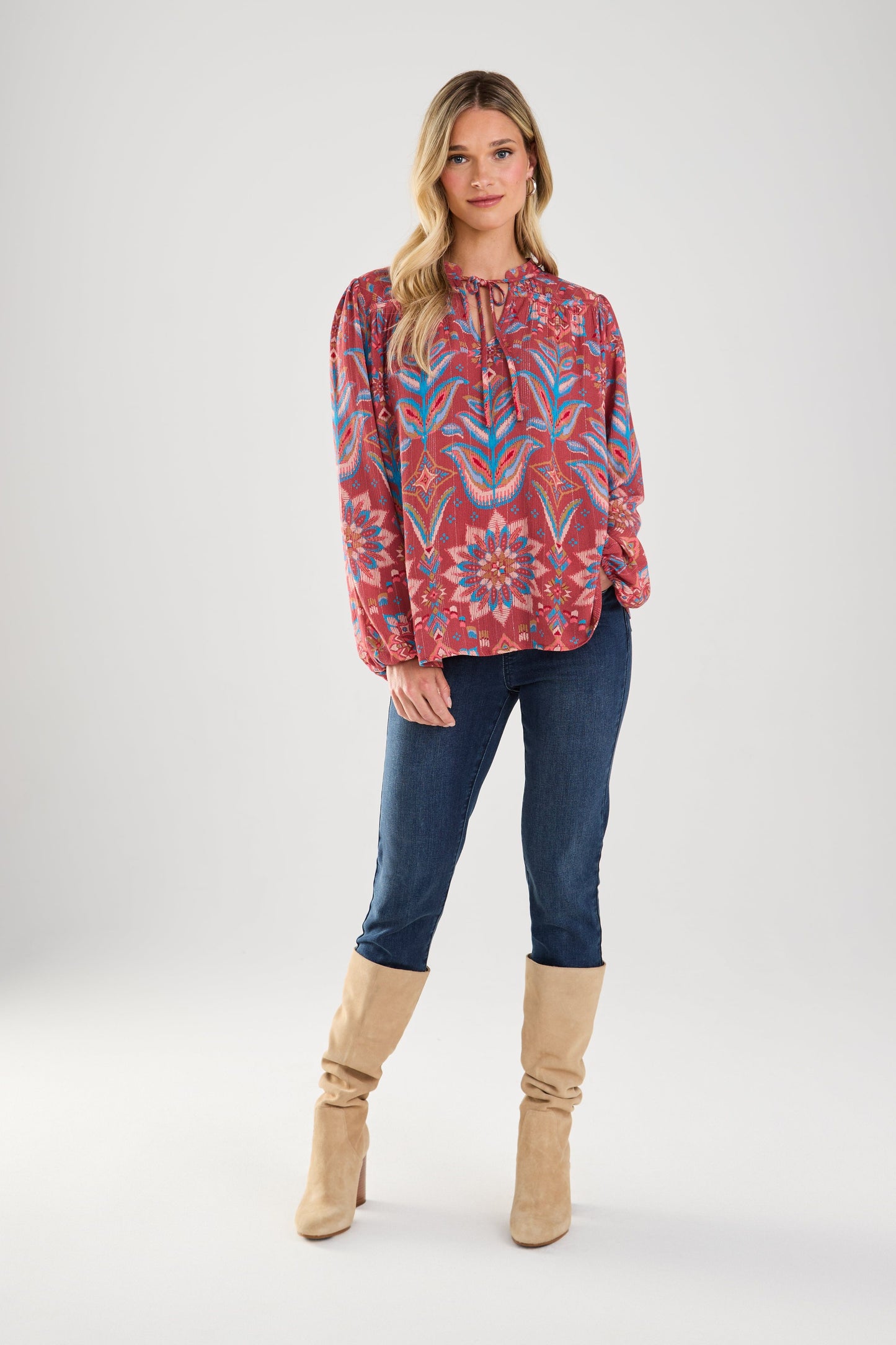 Boho Long Sleeve Blouse by French Dressing Jeans