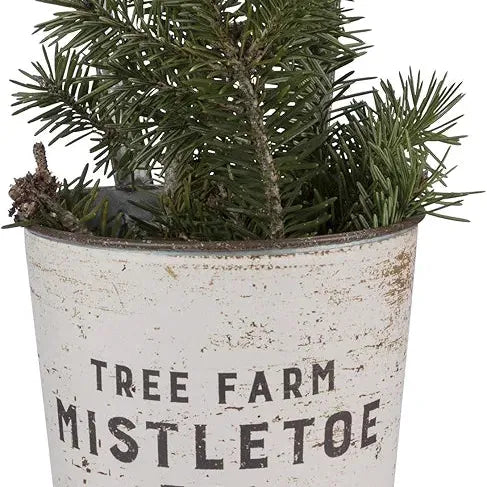 Farmhouse Tin Buckets - Farm Fresh Christmas Trees