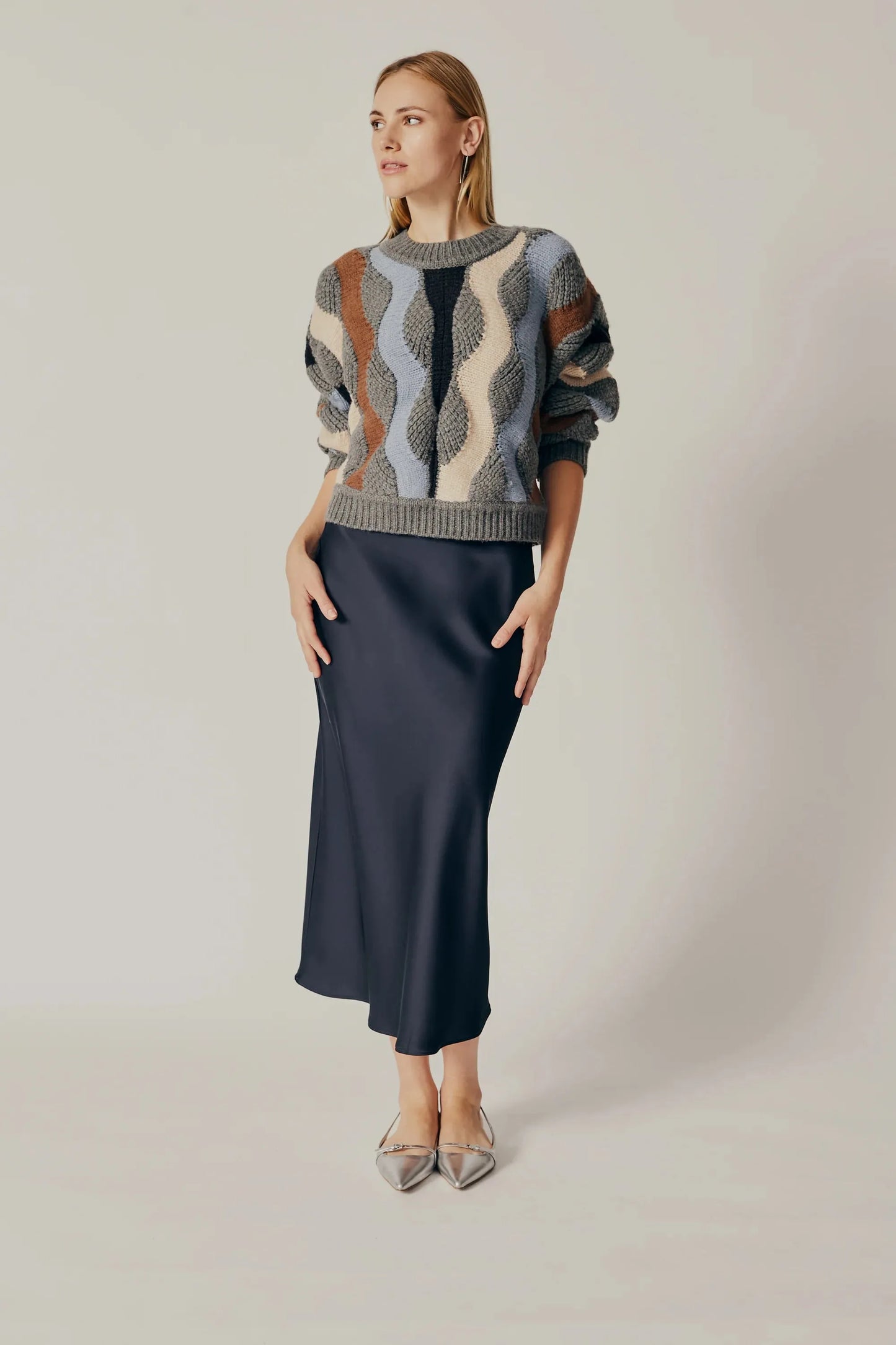 PIERIS SWEATER in Ecru or Grey by Deluc