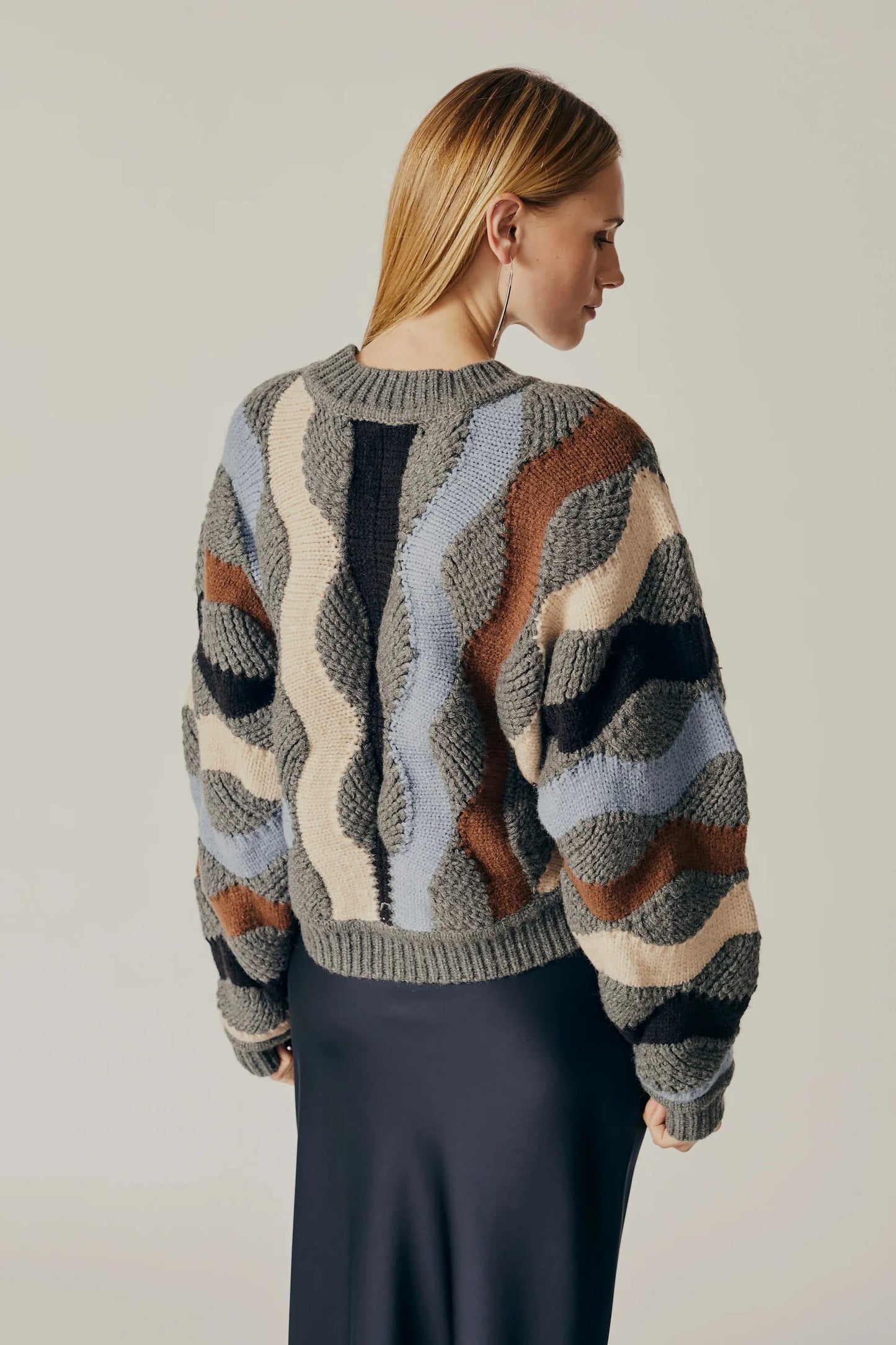 PIERIS SWEATER in Ecru or Grey by Deluc