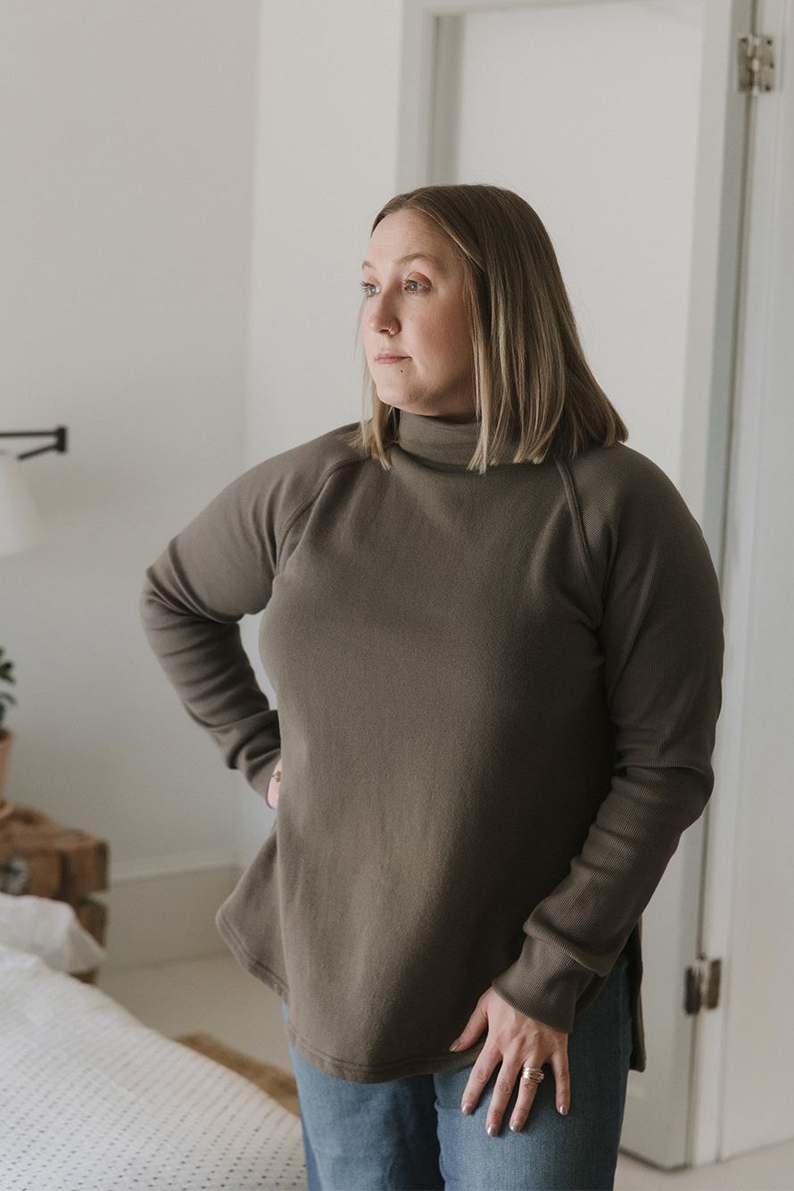 Classic Dusk Sweater in Clay by Blondie Apparel