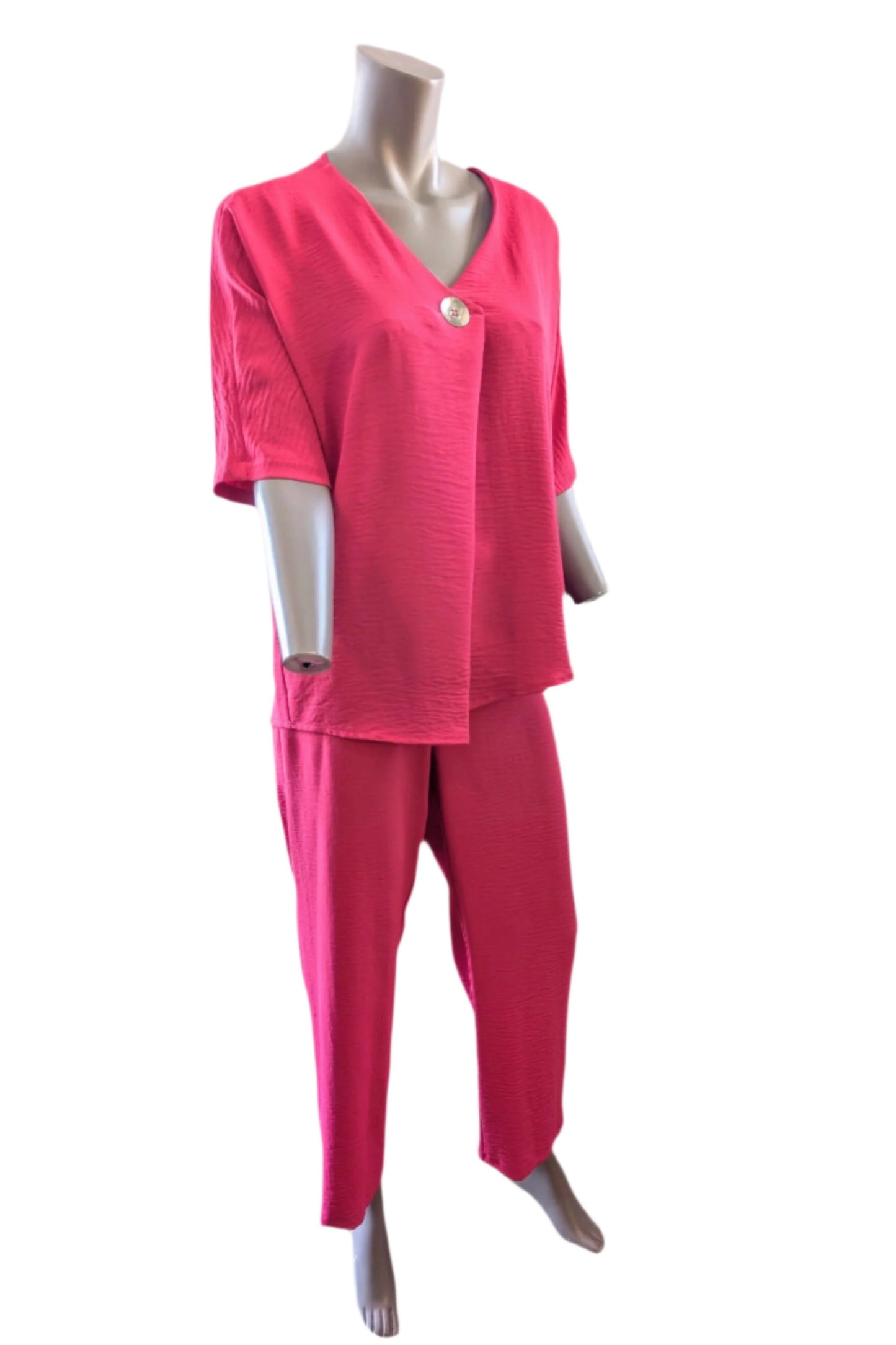 Fuchsia Lightweight Travel Pant – Petite Fit by Lasania --Made in Canada--