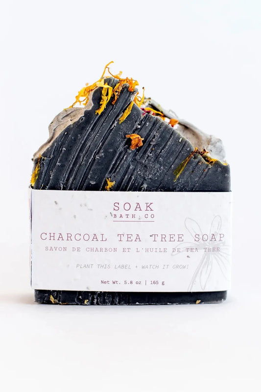 Charcoal Tea Tree Soap By SOAK Bath Co