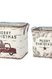 Primitives by Kathy 39896 Farmhouse Tin Buckets