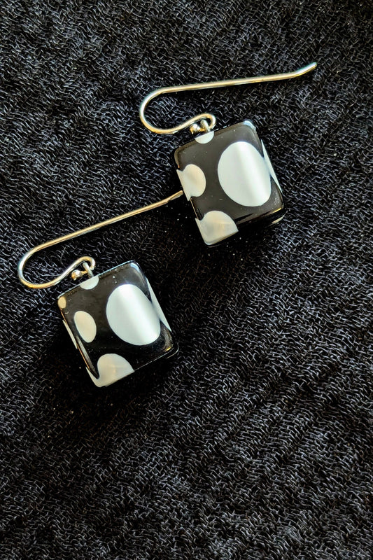 Itsy Bitsy Cube Dots Earrings by Zsiska Designs